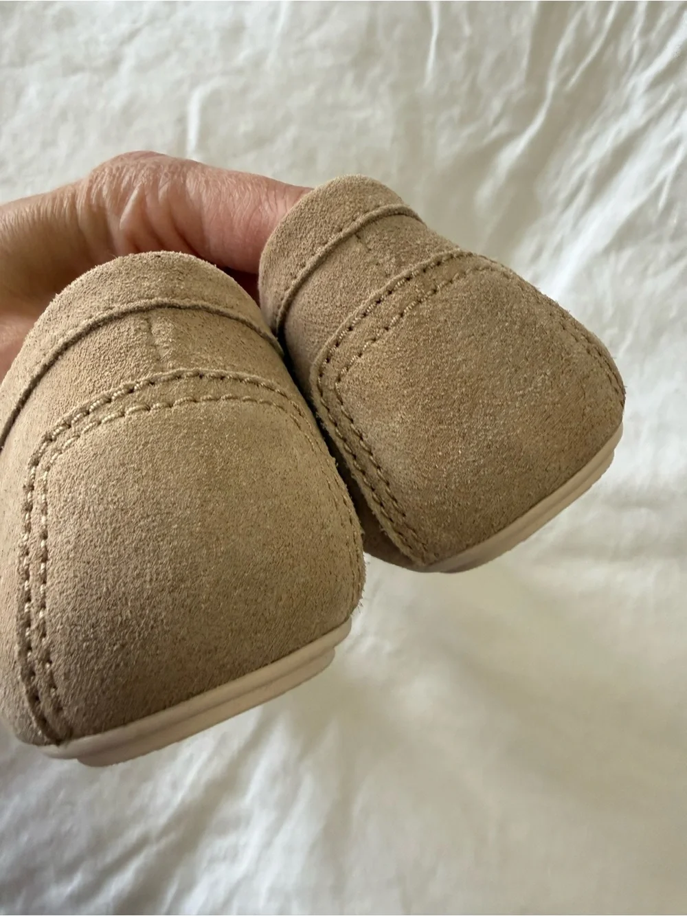 Michael Kors | Women's 8 | Eve Suede Loafer Camel Beige Tan Moccasins | EUC